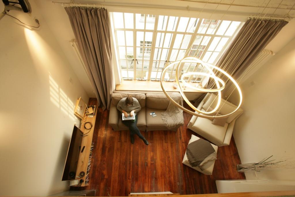 Ferienwohnung Fx78 Loft & Terrace Shanghai Exterior foto
