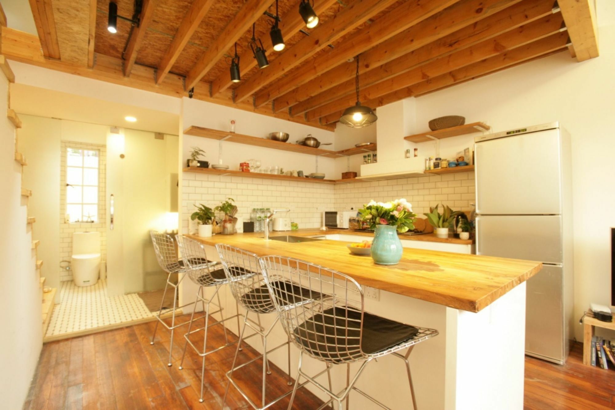 Ferienwohnung Fx78 Loft & Terrace Shanghai Exterior foto