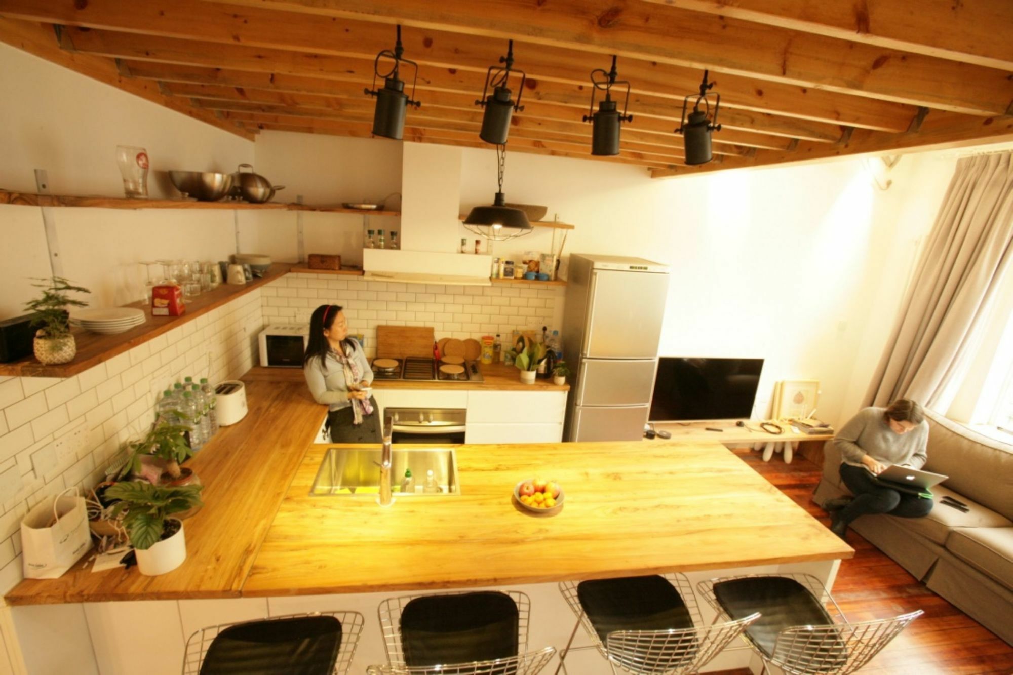 Ferienwohnung Fx78 Loft & Terrace Shanghai Exterior foto